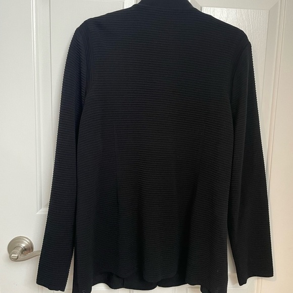 Misook Plus Size Black One Button Blazer Sweater - Picture 4 of 5